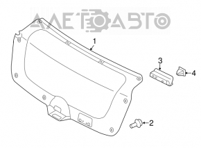 Обшивка крышки багажника Kia Forte 4d 14-17