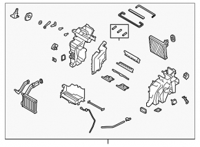 Печка в сборе Hyundai Santa FE 19-20 MANUAL
