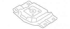 Подушка двигателя левая Ford Escape MK3 15-19 2.5 2.0T 1.5Т микротрещины