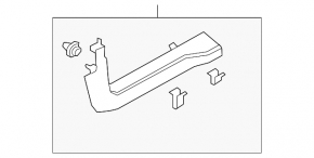 Capac prag fata stanga Ford Escape MK4 20- negru
