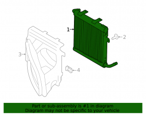 Radiator de răcire suplimentar dreapta pentru Jaguar F-Pace 21-25 2.0T, 5.0T