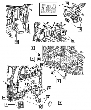 Grila de ventilatie stanga Dodge Journey 11-