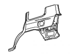 Aripă spate stânga Lexus LX 08-15