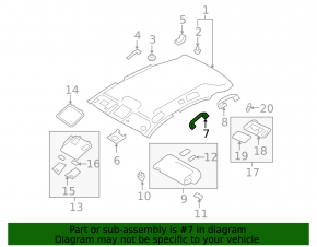Ручка потолка передняя левая Nissan Murano z51 09-14
