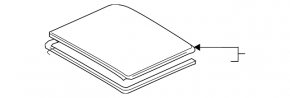 Geam panoramic spate Audi Q3 8U 15-18