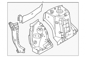 Четверть передняя правая Nissan Ariya 23-26