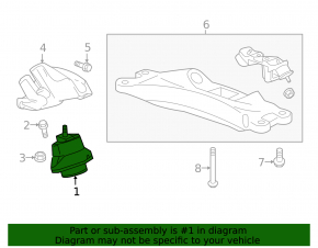 Подушка двигателя правая Chevrolet Camaro 16-23 6.2