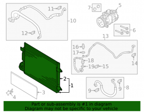 Радиатор кондиционера конденсер VW Beetle 12-19