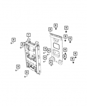 Body Control Module Chrysler Pacifica 18-18