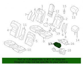 Modul de control încălzit pentru scaunul Porsche Cayenne 19-26