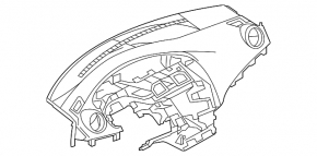 Торпедо передняя панель без AIRBAG Mazda3 MPS 09-13