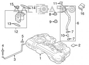 Pompă de combustibil pentru BMW X2 F39 18-23 B46, B48
