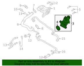 Carcasă termostat Volvo XC60 22-26 B5, B6