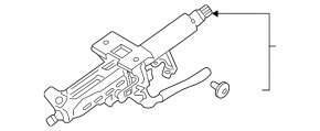 Рулевая колонка Toyota Rav4 19-25 под start-stop, Japan built