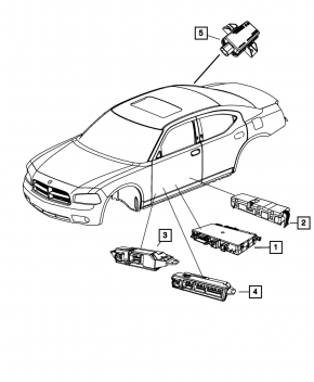 Блок контроля давления в шинах TPMS Dodge Durango 11-12