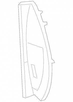Накладка передней панели боковая левая VW Beetle 12-19 черн