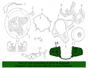 Кнопки управления на руле BMW X3 G01 20-24
