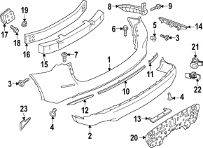 Buza bara spate Nissan Murano z52 19-
