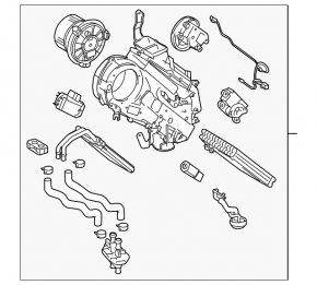 Печка 3 ряда в сборе Toyota Sequoia 08-19