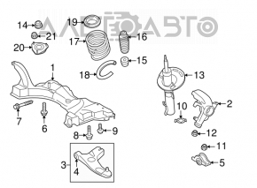 Подрамник передний Ford Focus usa 08-11
