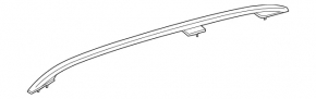 Bară longitudinală stângă de plafon pentru Mercedes X167 GLS 450 580 20-26 argintie