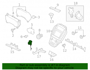 Кнопка Parking Lincoln MKC 15-19