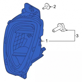 Противотуманная фара птф левая Ford Escape MK4 20-22 LED
