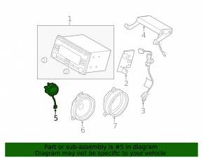 Динамик пищалка двери передней левой Subaru Impreza WRX GH 08-14 Clarion