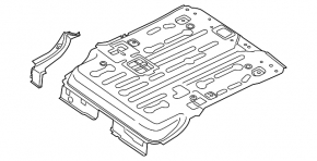 Корыто багажника Ford Transit Connect MK2 13-20 длинная база