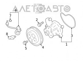 Помпа водяная Subaru Outback 20-24