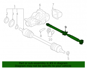 Arbore cardanic spate BMW X3 F25 11-17 3.0