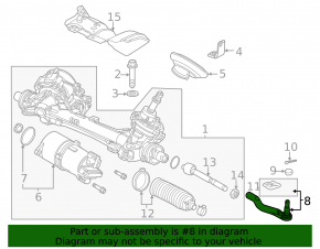 Рулевой наконечник левый Honda Civic XI FE/FL 22-26