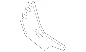 Накладка центральной консоли правая Lexus GS300 GS350 GS430 GS450h 06-11 кожа черная