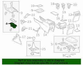Вставка подстаканника Toyota Camry v55 15-17 usa