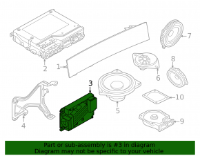Amplificator audio Hi-Fi BMW X3 G01 22-24
