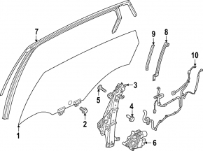 Стеклоподъемник механизм задний левый Nissan Ariya 23-26