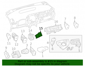 Кнопка подогрева сиденья пассажира Toyota Prius 30 10-15