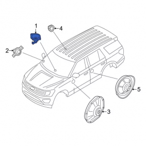 Динамик торпедо Ford Fusion mk5 13-20