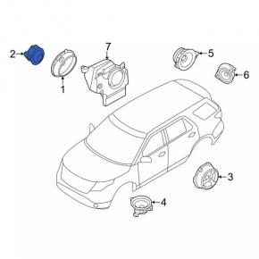 Динамик торпедо Ford Fusion mk5 13-20
