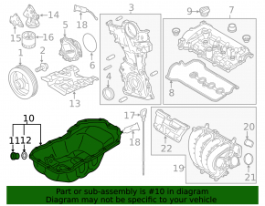 Поддон масляный Mazda 3 14-18 BM