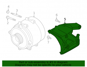 Кронштейн генератора Audi A6 C8 19-25 3.0T