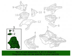 Suport motor stânga pentru Audi SQ7 20-25 4.0