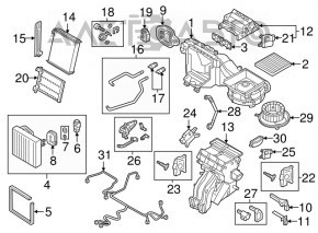 Актуатор моторчик привод печки VW Jetta 19-26