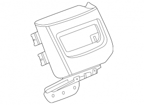 Ornamente consolei centrale spate pentru Chevrolet Equinox EV 24-26, negre