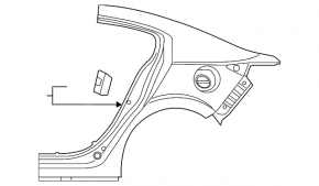 Четверть крыло задняя левая Mazda 3 19-26 4d