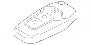 Ключ Ford Edge 19-24 smart, 3 кнопки, 433 MHz