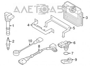 Блок ECU компьютер двигателя VW Passat b7 12-12 USA 3.6