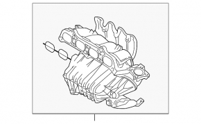 Коллектор впускной Toyota Camry v40 2.4, hybrid