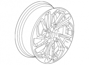 Диск колесный R17 x 7J Chevrolet Bolt EUV 22-23 с черными накладками