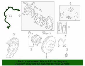 Senzor ABS față dreapta pentru Nissan Pathfinder 22-25